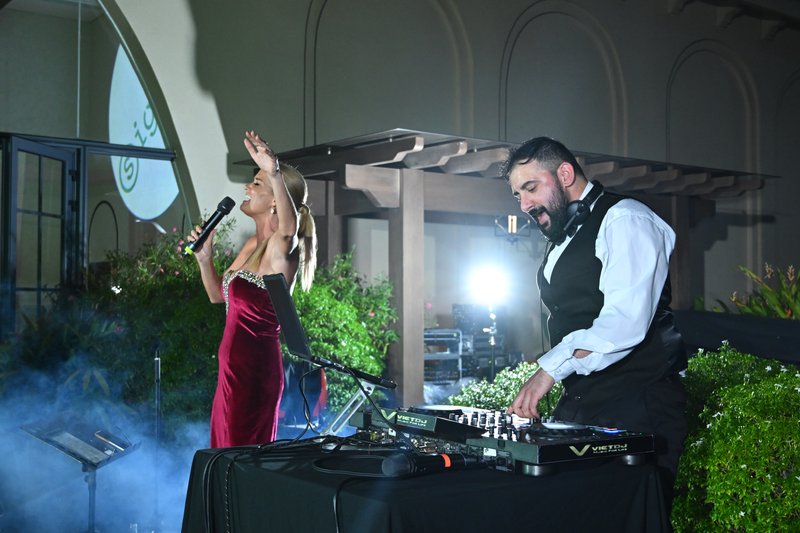 DJ performing at event