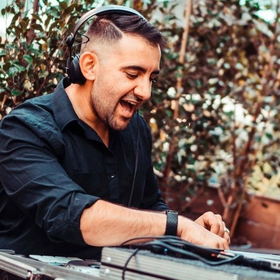 Professional DJ setup at event